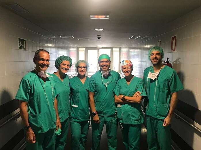 Imagen del equipo de Ginecología Oncológica del Materno (Foto TA)